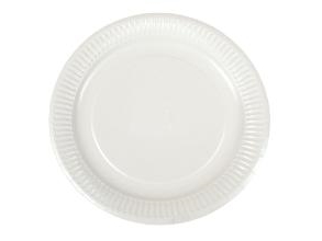 Paptallerken Verive Ø23xh1cm Clay-Coated Hvid,20 Pk X 50 Stk/Krt