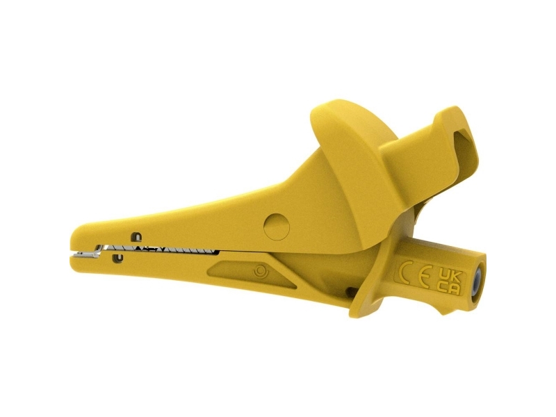 Electro PJP 5104-IEC-CD1-J Krokodilleklemme Gul Klemmeområde max.: 25 mm Længde: 91 mm 1 stk