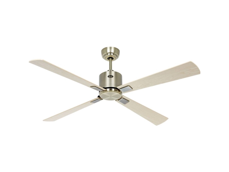 CasaFan ECO NEO III 132 MA-AH/BU WiFi Flügel Ahorn/Buche Loftsventilator 27 W (Ø x H) 132 cm x 360 mm Messing antik med fjernbetjening, Timer, Vinterdrift,