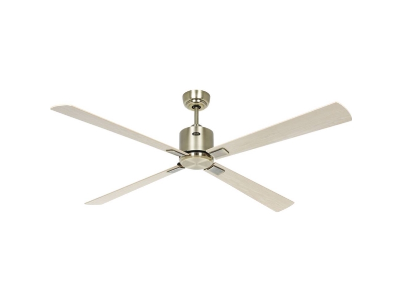 CasaFan ECO NEO III 152 MA-AH/BU WiFi Flügel Ahorn/Buche Loftsventilator 27 W (Ø x H) 152 cm x 360 mm Messing antik med fjernbetjening, Timer, Vinter