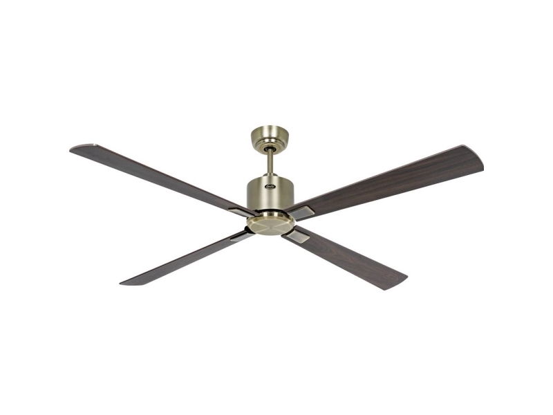 CasaFan ECO NEO III 152 MA-NB/KI WiFi Flügel Nussbaum/Kirsche Loftsventilator 27 W (Ø x H) 152 cm x 360 mm Messing antik med fjernbetjening, Timer,
