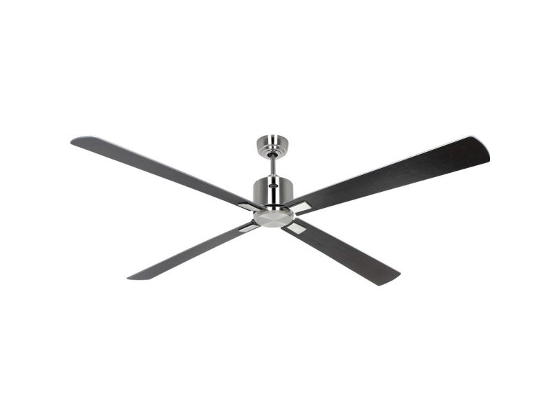 CasaFan ECO NEO III 180-4 BN-WN/SI WiFi Flügel Wenge/silber Takfläkt krom (borstad) med fjärrkontroll, timer, vinterdrift, appstyrd | Ventilation & Klimat - Ventilation - Takfläkt | GameStuff