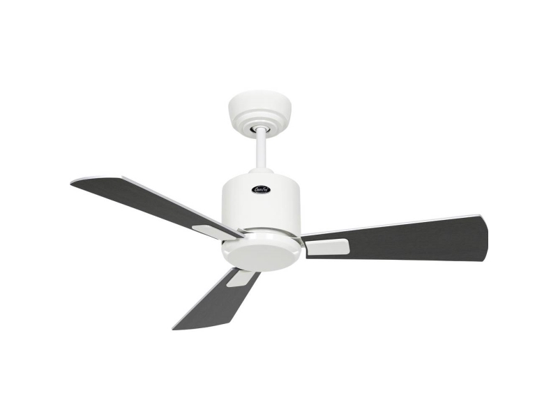 CasaFan ECO NEO III 92 WE-WN/SI WiFi Flügel Wenge/silber Loftsventilator 12 W (Ø x H) 92 cm x 360 mm Hvid med fjernbetjening, Timer, Vinterdrift, App-styret