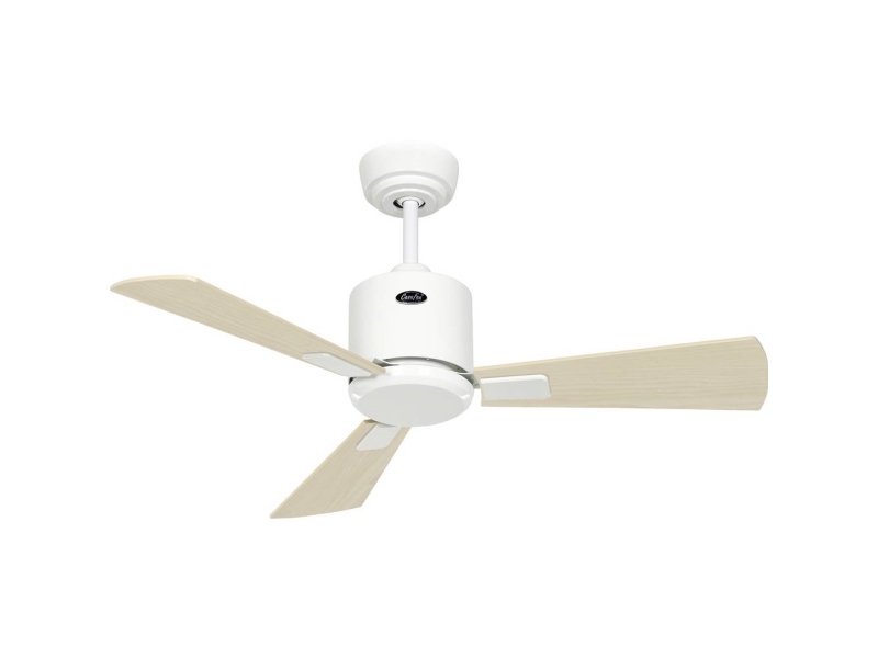 CasaFan ECO NEO III 92 WE-AH/BU WiFi Flügel Ahorn/Buche Loftsventilator 12 W (Ø x H) 92 cm x 360 mm Hvid med fjernbetjening, Timer, Vinterdrift, App-styret