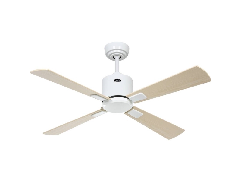 CasaFan ECO NEO III 103 WE-AH/BU WiFi Flügel Ahorn/Buche Loftsventilator 16 W (Ø x H) 103 cm x 360 mm Hvid med fjernbetjening, Timer, Vinterdrift, App-styret