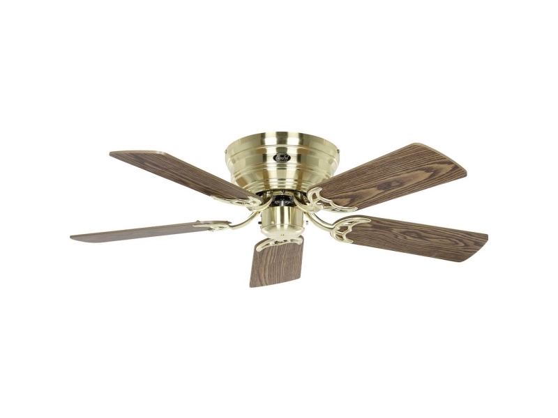 CasaFan FLAT 103-III MG-EA/BU Blad Antik Ek/Boek Takfläkt Mässing (borstad) Vändbara blad, vinterdrift | Ventilation & Klimat - Ventilation - Takfläkt | GameStuff
