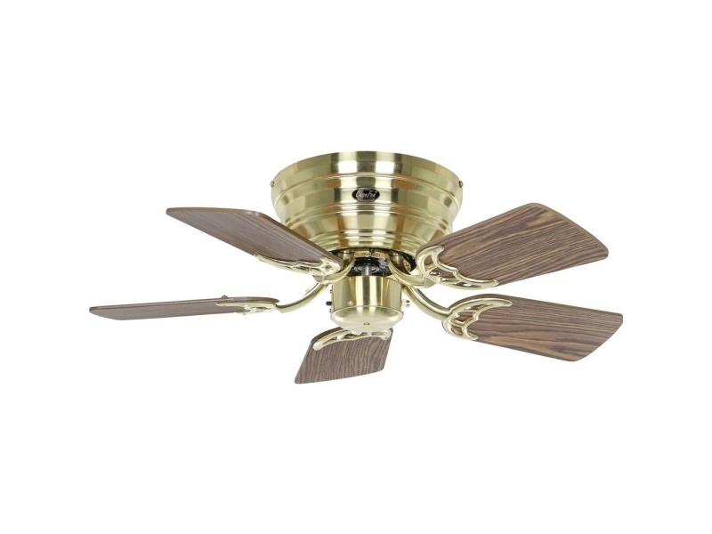 CasaFan FLAT 75-III MG-EA/BU Blade Antique Oak/Beech Kattotuuletin Messinki (harjattu) Käännettävät siivet, talvikäyttöön tarkoitettu