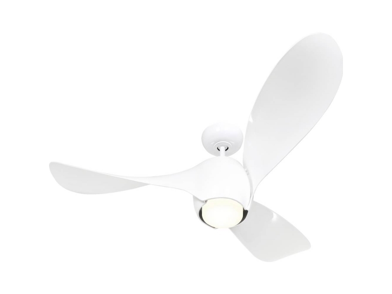 CasaFan ECO HELIX 132 WE Flügel Kunststoff weiß Loftsventilator 31 W (Ø x H) 132 cm x 180 mm Hvid Med belysning