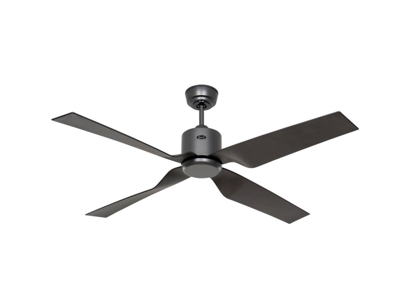 CasaFan ECO VENTOS IP44 132 BG-BG WiFi Flügel basaltgrau Loftsventilator 26 W (Ø x H) 132 cm x 435 mm Basaltgrå med fjernbetjening, Timer, Vinterdrift,