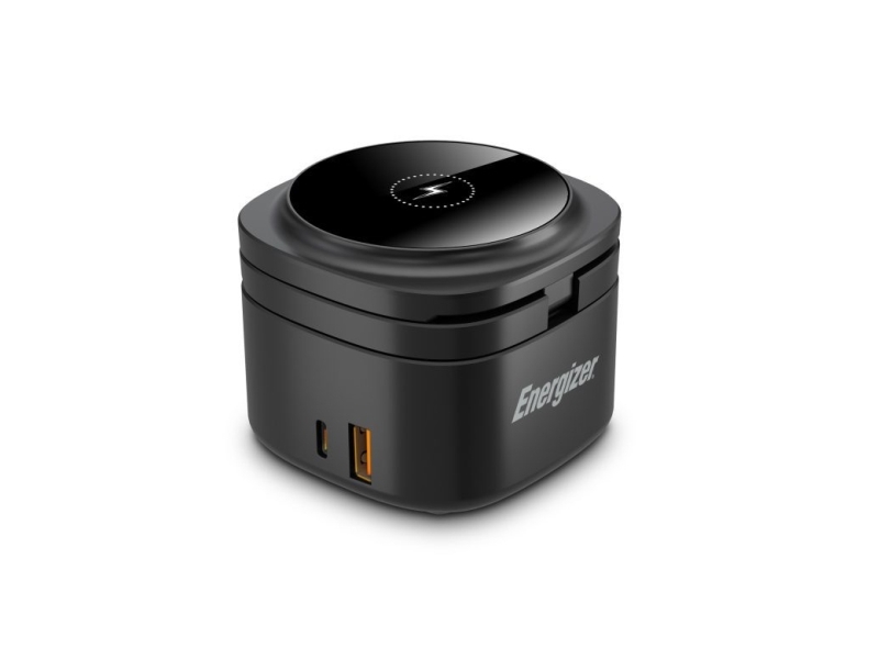 Energizer 3-In-1 Trådløs Opladningsstation - 65W USB-C PD