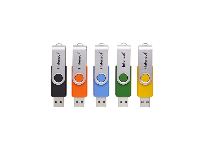 Intenso Usb Flash Drive Office Line 3543595 3.2 5St. Multipack - 64 Gb, 64 Gb, Usb Type-A, 3.2 Gen 1 (3.1 Gen 1), Svirvel, Flerfarvet