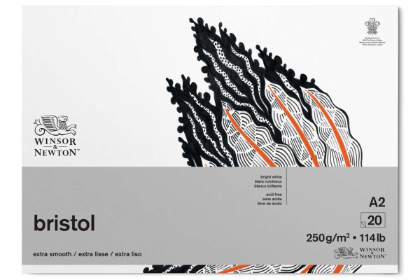 Bristol-tyyny 250g A2, 20 sivua