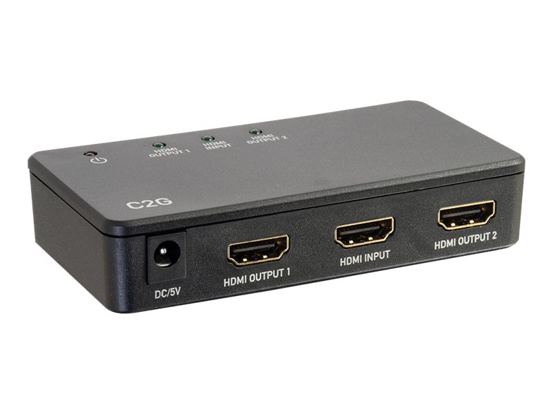 C2g 2-Port 4K Hdmi Splitter - Video-/Audiosplitter - 2 X Hdmi - Desktop