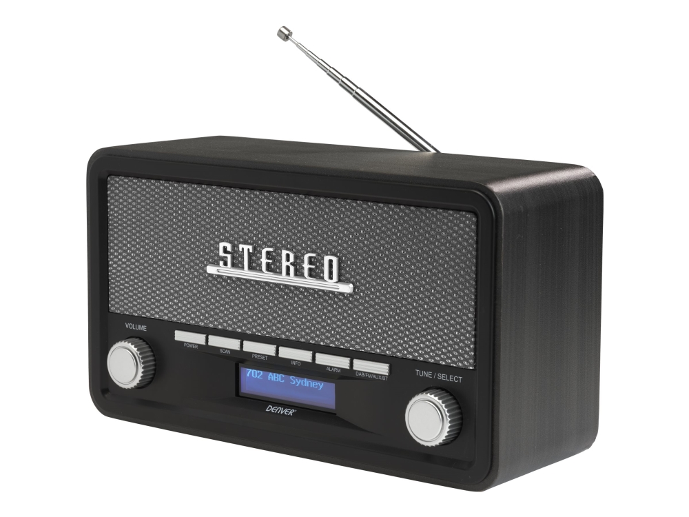 Denver Dab-18Darkgrey - Dab Bærbar Radio - 4 Watt - Mørkegrå