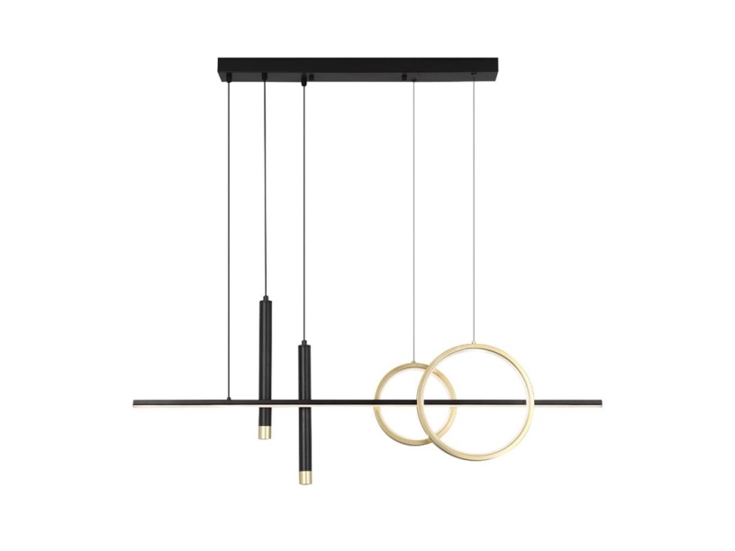Hängeleuchte Lampe Pendant Combo 23W 3K Schwarz/Gold