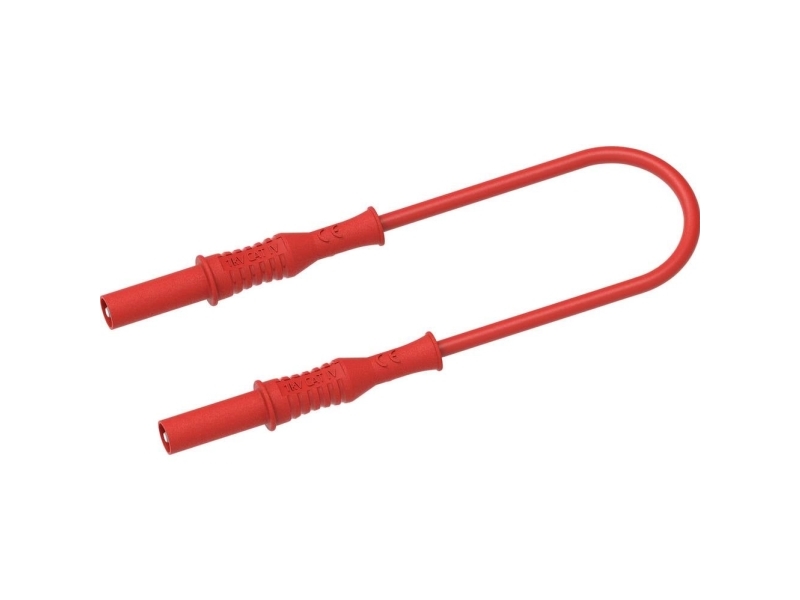 Electro PJP 2311-IECIV-CD1-100R Testijohto Banaanipistoke 4 mm 1 m Punainen 1 kpl 1 kpl