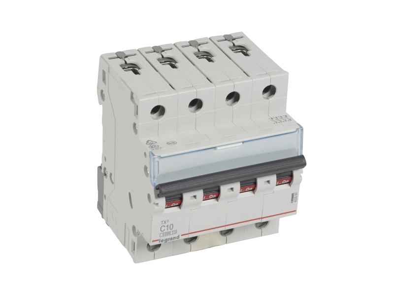 Automaattirengas TX3 C 10A 4P, 4M, 6/6kA