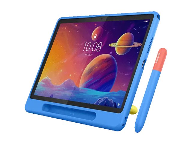 Lenovo Play Suite - Schutzhülle Für Tablet - Flüssiges Silikon, Polycarbonat - Blau - Für Tab Zaeh, Zaej, Zael
