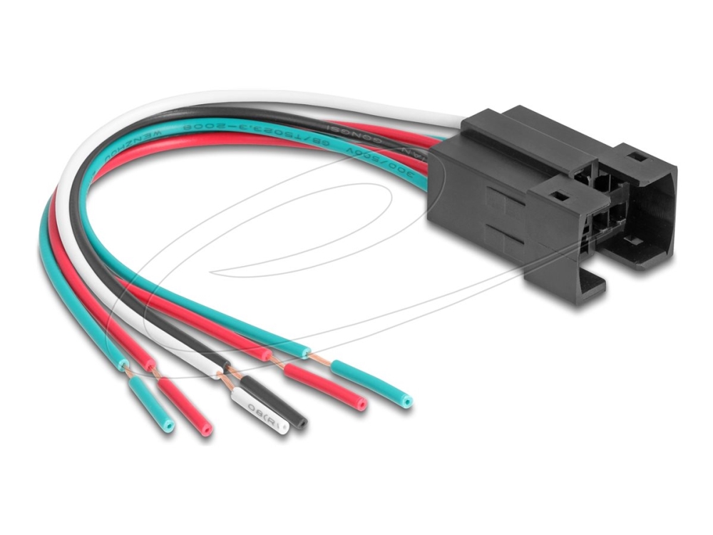 Delock 90790, Stiftleiste, Gerade, 230 V, 3 A, Schwarz, Kunststoff