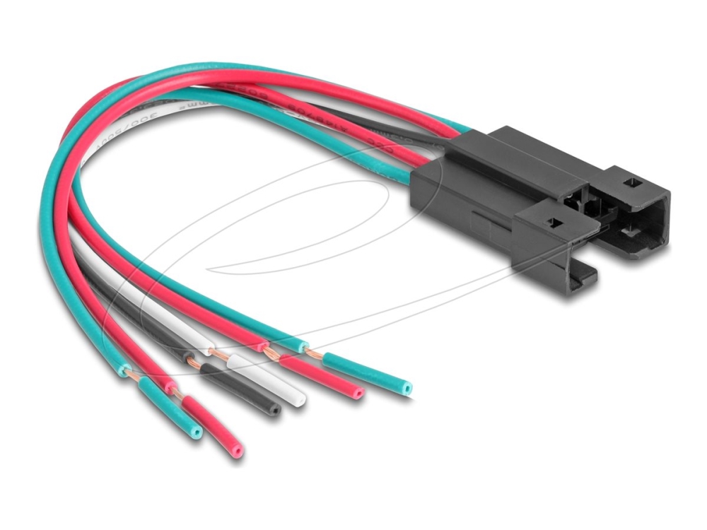 Delock 90791, Stiftleiste, Gerade, 230 V, 3 A, Schwarz, Kunststoff