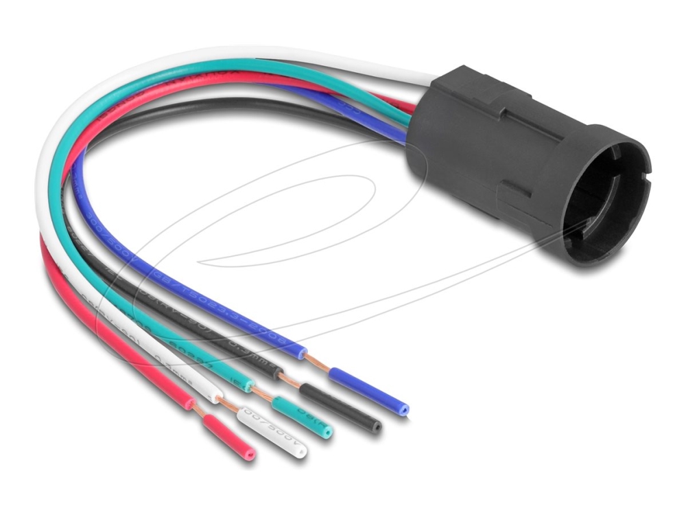 Delock 90792, Stiftleiste, Gerade, 230 V, 3 A, Schwarz, Kunststoff
