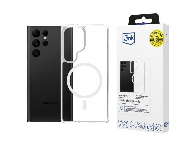 Armor Magcase Für Samsung S24 Ultra Magsafe Transparent