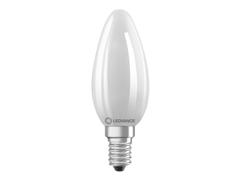 LEDVANCE PERFOMANCE - LED-glödlampa med filament - form: B35 - glaserad finish - E14 - 5.5 W (motsvarande 60 W) - klass D - varmt vitt ljus - 2700 K | Belysning - Ljuskälla - E14 Ljuskälla | GameStuff