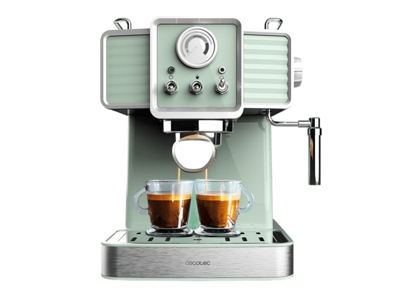 Cecotec 01576, Espressomaskin, 1,5 l, Malat kaffe, 1350 W, Ljusgrön | Köksapparater - Kaffe - Espressomaskiner | GameStuff
