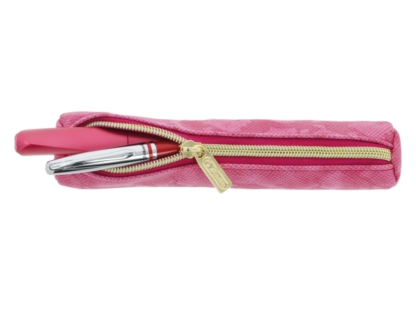 Herlitz Bright Animals, Soft pencil case, Polyurethane (PU), Pink, Monochromatic, Zipper, Adolescence