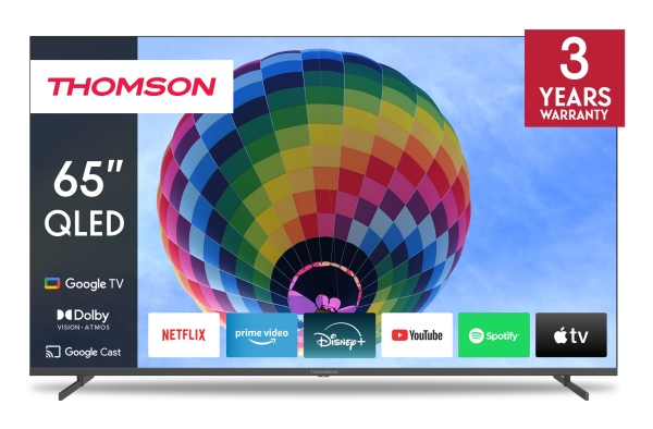 Thomson 65Qg4s14, 165,1 Cm (65"), 3840 X 2160 Pixel, Qled, Smart-Tv, Wlan, Grau