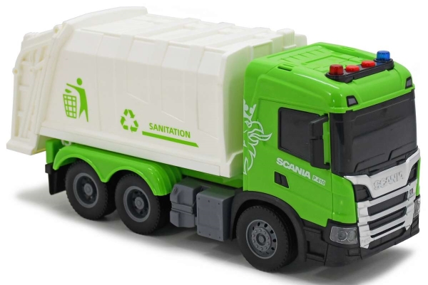Scania Skraldebil Med Lys Og Lyd, 28X10x13cm
