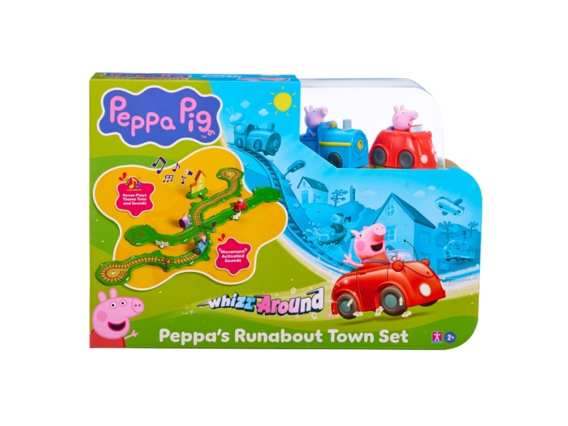 PEPPA WHIZZ AROUND RUNABOUT TOWN | Andra leksaksmärken - Gurli Gris | GameStuff