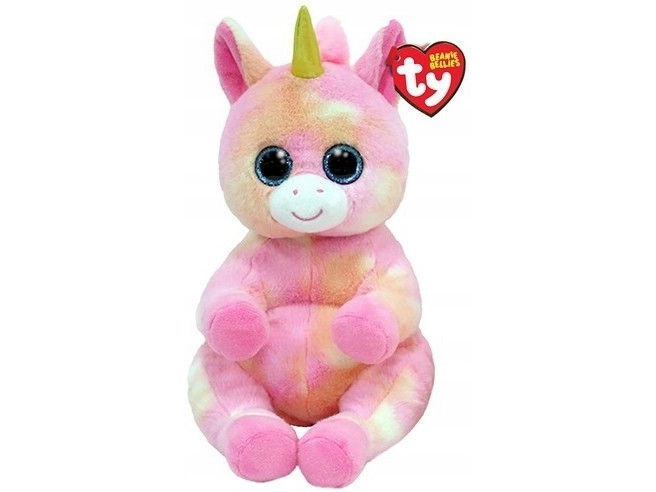 Ty Inc. Maskottchen Ty Beanie Bellies Skylar Jednorożec Różowo-Pomarańczowy 24Cm 43210