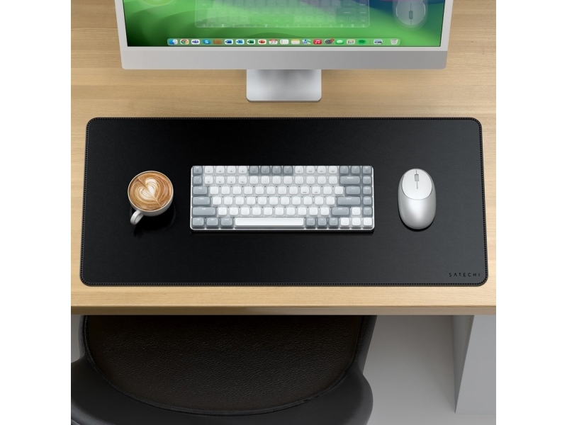 Satechi Premium Vegan Leather Desk Pad - Enhanced Versatility And Protection - Black