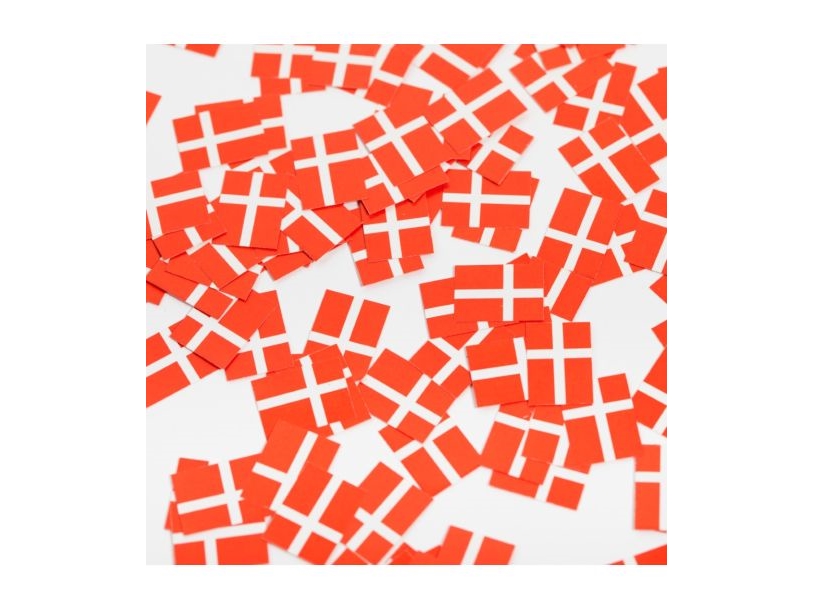 Flaggenkonfetti Dänemark