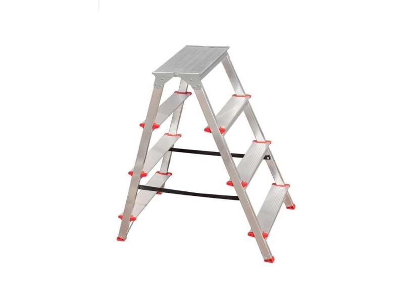 Husholdnings folde-stigetrin 4 trin i aluminium