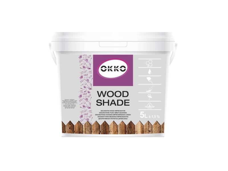Impregnant Okko Wood Shade, dark oak, 5 l