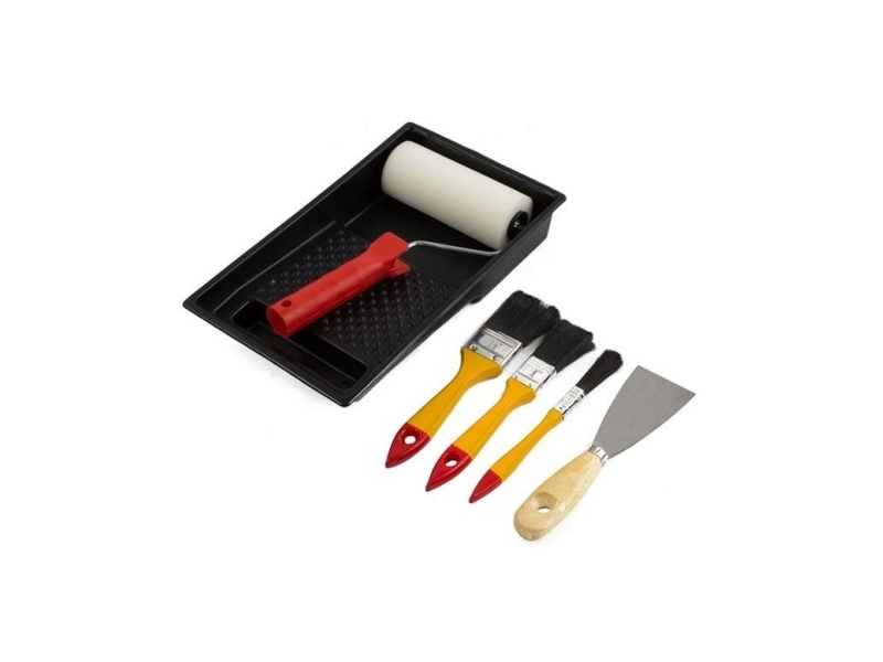 Tray+3 Brush+Spatula+Roller Set Okko