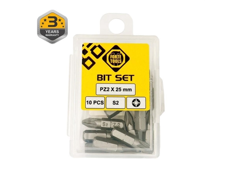 Forte Bits Pz2 25 Mm 10 Stk.