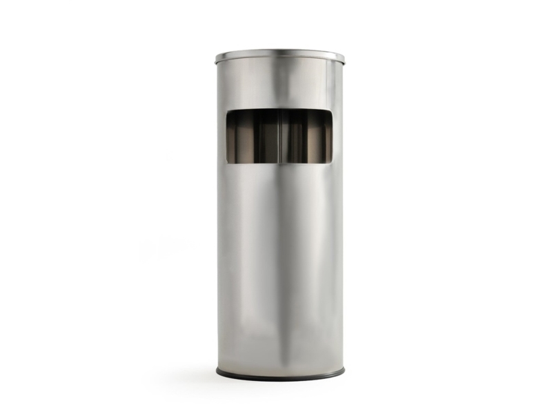 Round Trash Bin With Ashtray, Okko, T-Y0617s