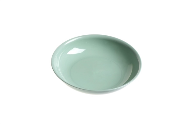 Okko Deep Plastic Plate. Green