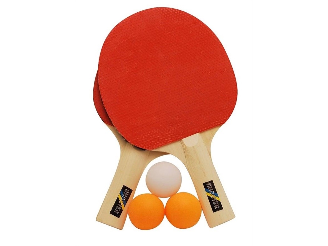 Sulov bordtennissæt 3 ketchere 3 bolde