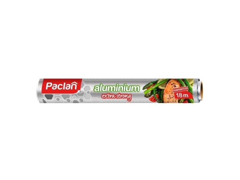 Paclan aluminiumsfolie til mad, tyk rillet 18 m (137690)