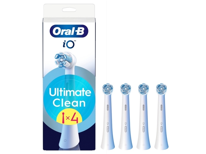Oral-B iO Ultimate Clean Børstehoveder Hvid, 4 stk. | Hälsa - Tandvård - Tandborsthuvuden | GameStuff