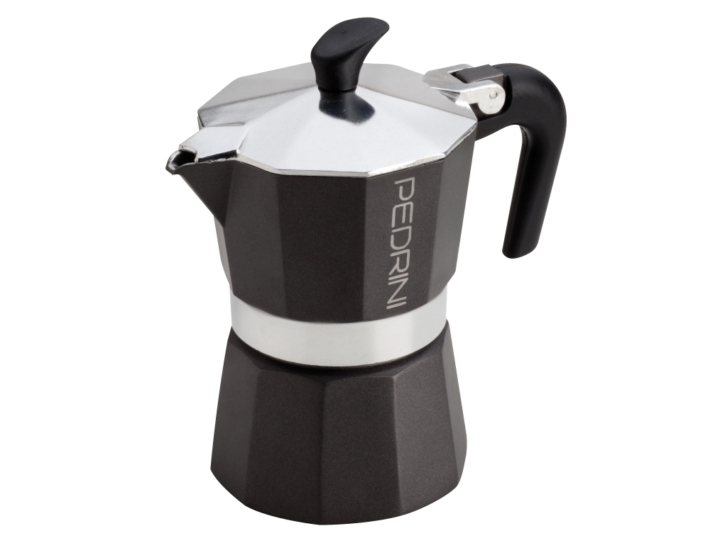 Pedrini 9113, Mokabryggare, Antracit, 3 koppar, Aroma Color, 1 styck