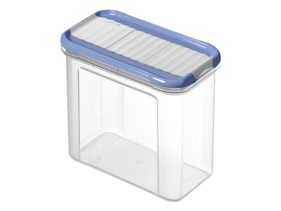 Rotho DOMINO, Container, Rektangulär, 1 l, Blå, Transparent, Plast, Plast | Köksutrustning - Förvaring - förvaringslådor | GameStuff