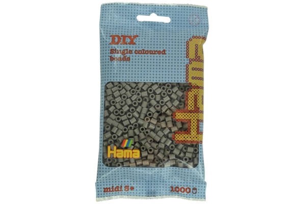Hama midi perler 1000stk gråbrun | Leksaker - Kreativitet - Pärlor | GameStuff