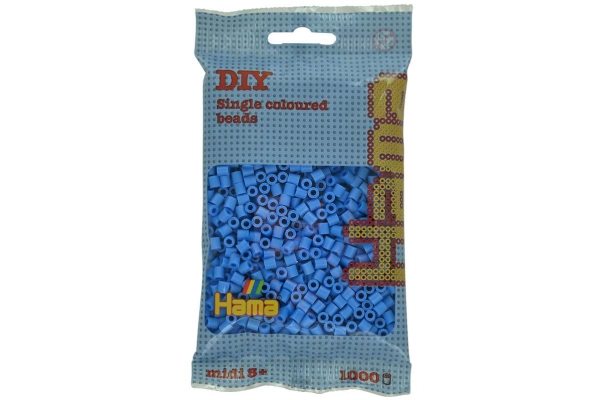 Hama Midi Perler - Klar Blå - 1000 Stk. - 207-119