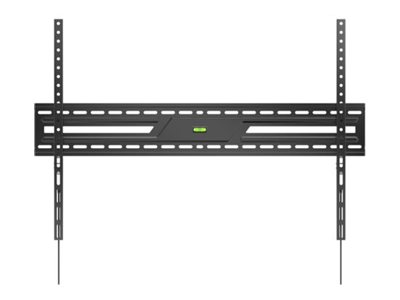 Deltaco - Monteringssæt (Vægmontering) - For Kurvet/Fladt Panel - Heavy-Duty,75 Kg, Fixed - Låsbar - Sort - Skærmstørrelse: 43"-100"