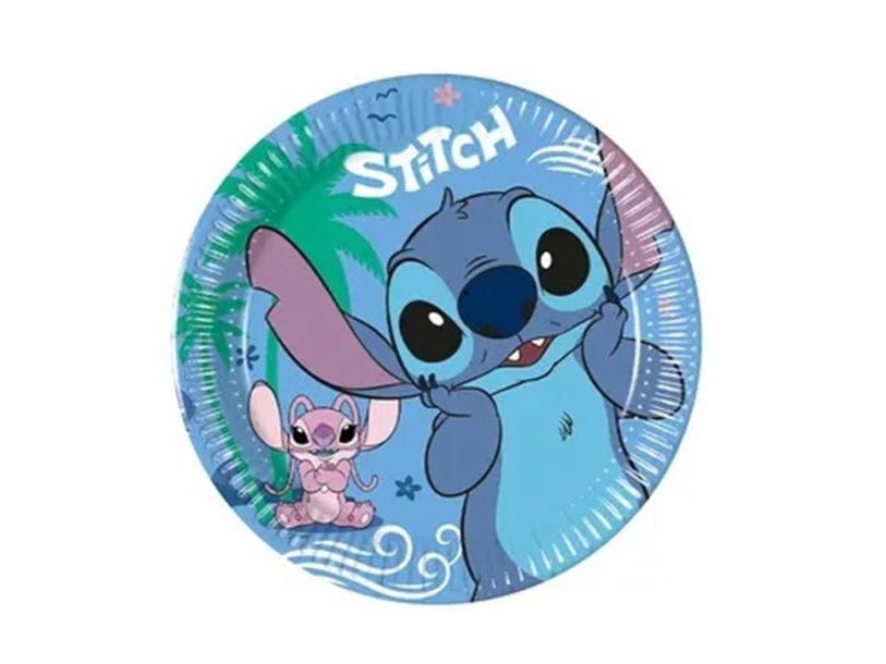 Stitch &Amp Angel 20Cm Paper Plates 8Pcs